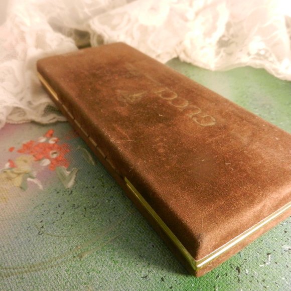 VTG Gucci logo designer cufflinks silver gold Accessory Collection luxury GG - Picture 15 of 16